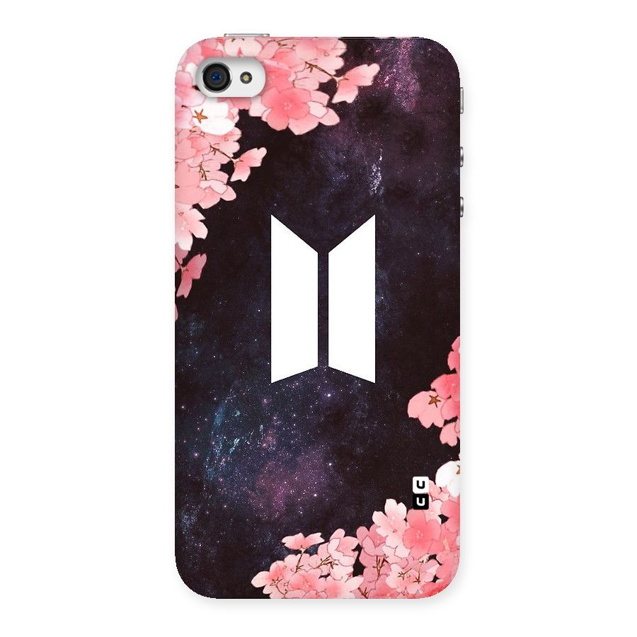 Cherry Blossom Pause Design Back Case for iPhone 4 4s