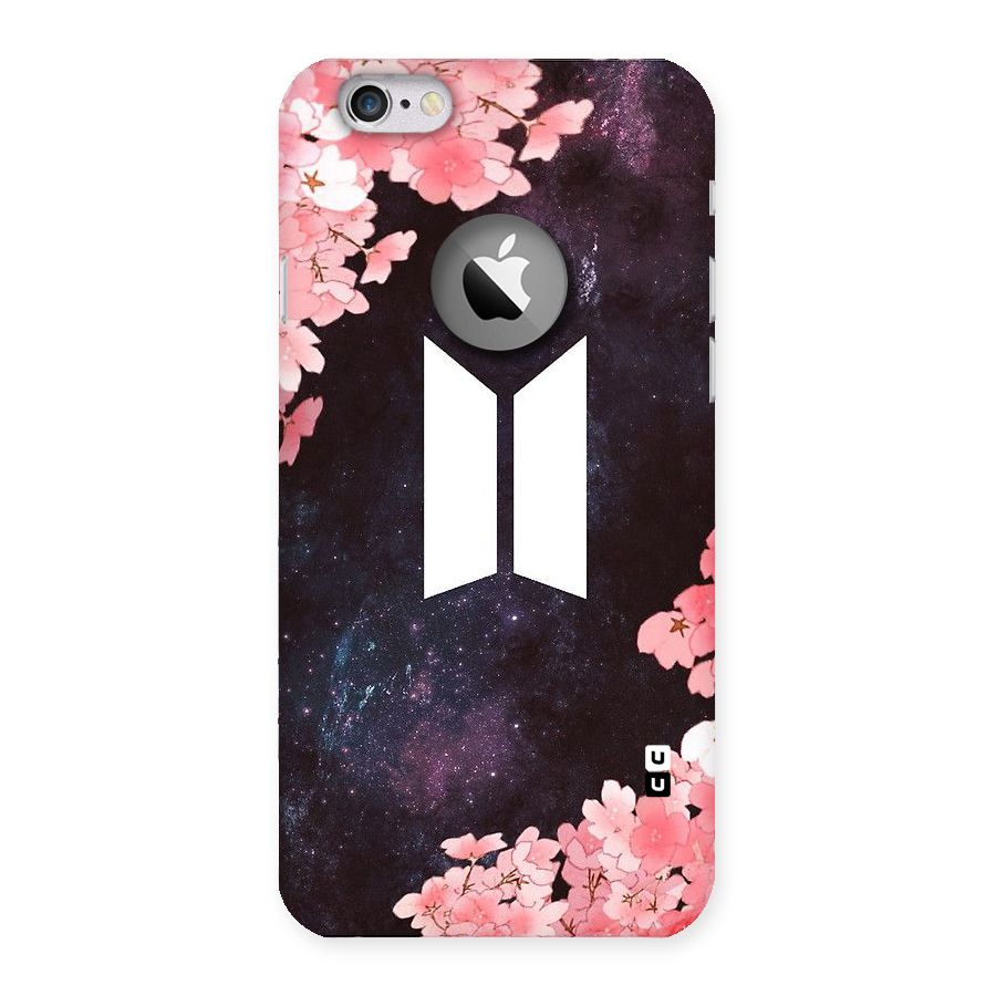 Cherry Blossom Pause Design Back Case for iPhone 6 Logo Cut