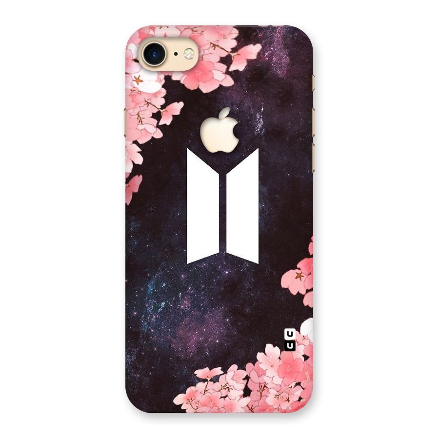 Cherry Blossom Pause Design Back Case for iPhone 7 Apple Cut