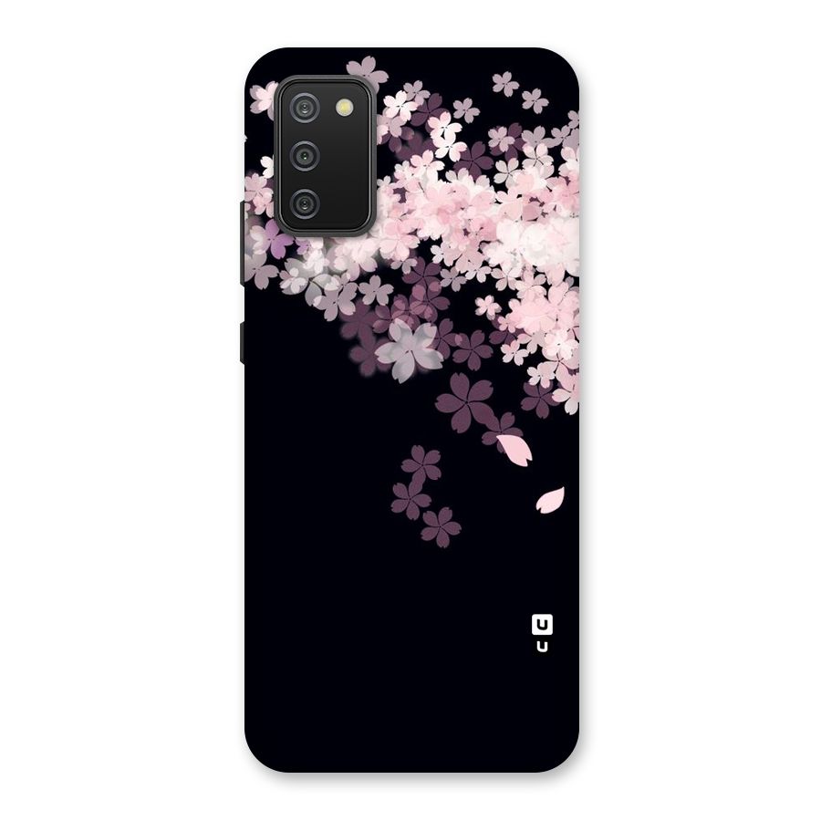Cherry Flowers Pink Back Case for Galaxy M02s