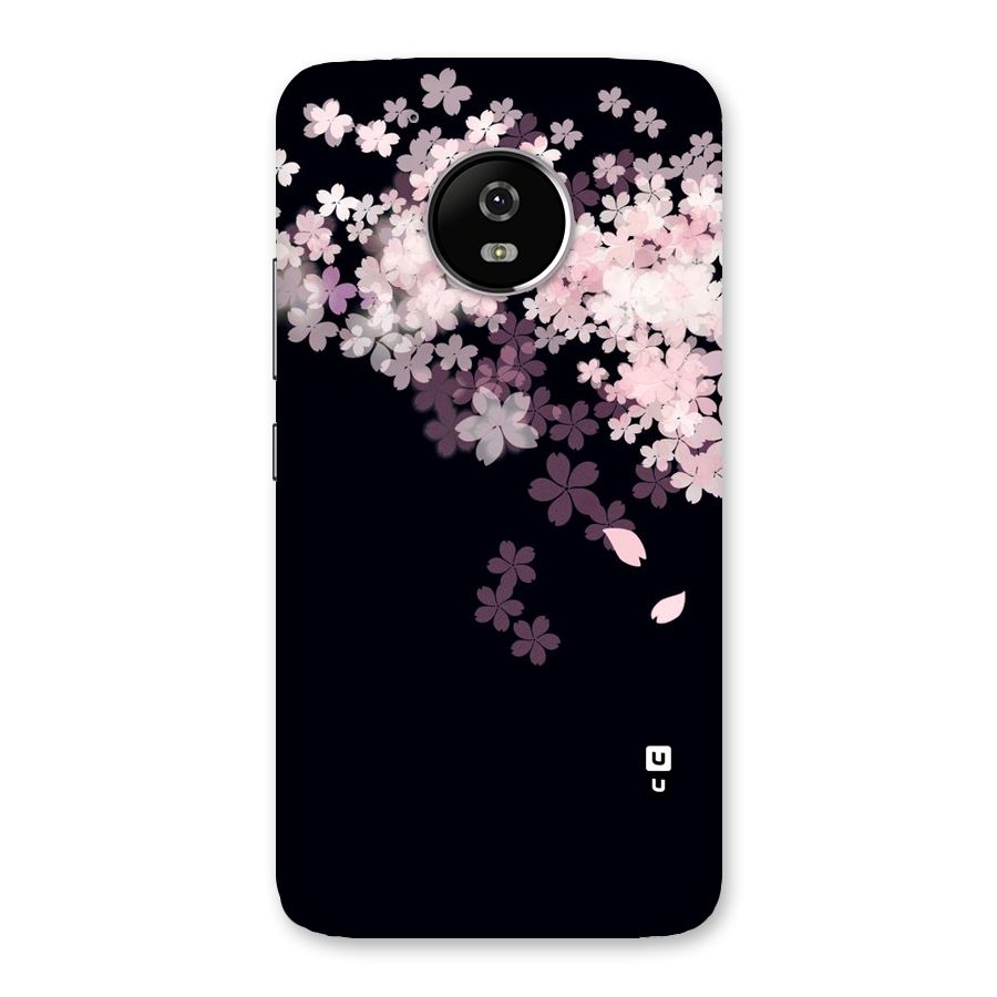 Cherry Flowers Pink Back Case for Moto G5