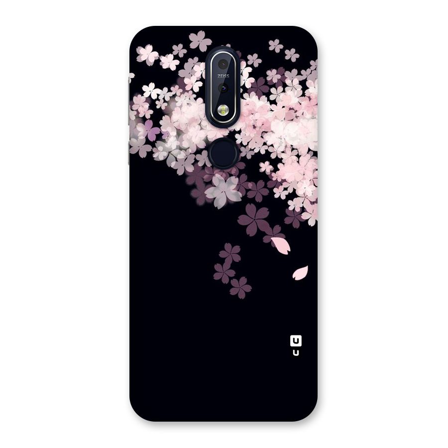 Cherry Flowers Pink Back Case for Nokia 7.1
