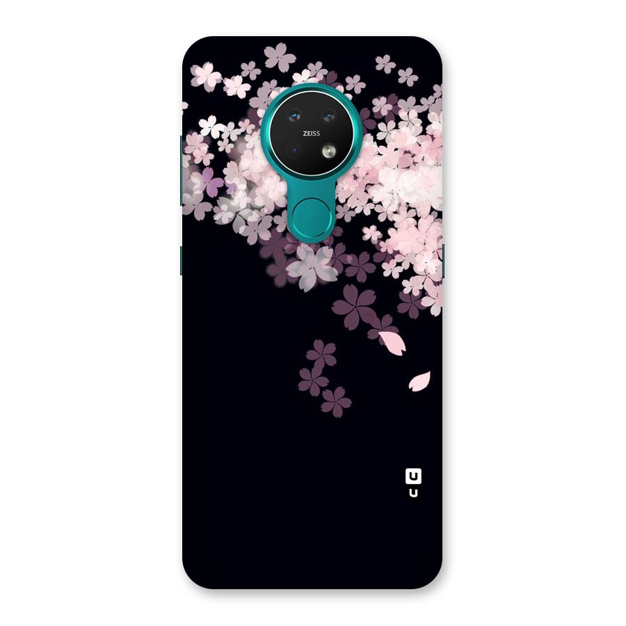 Cherry Flowers Pink Back Case for Nokia 7.2