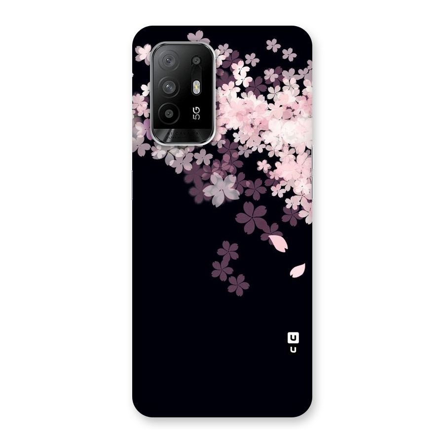 Cherry Flowers Pink Back Case for Oppo F19 Pro Plus 5G