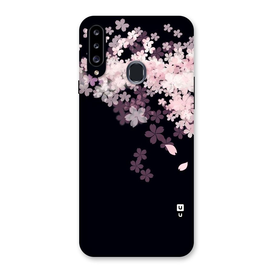Cherry Flowers Pink Back Case for Samsung Galaxy A20s