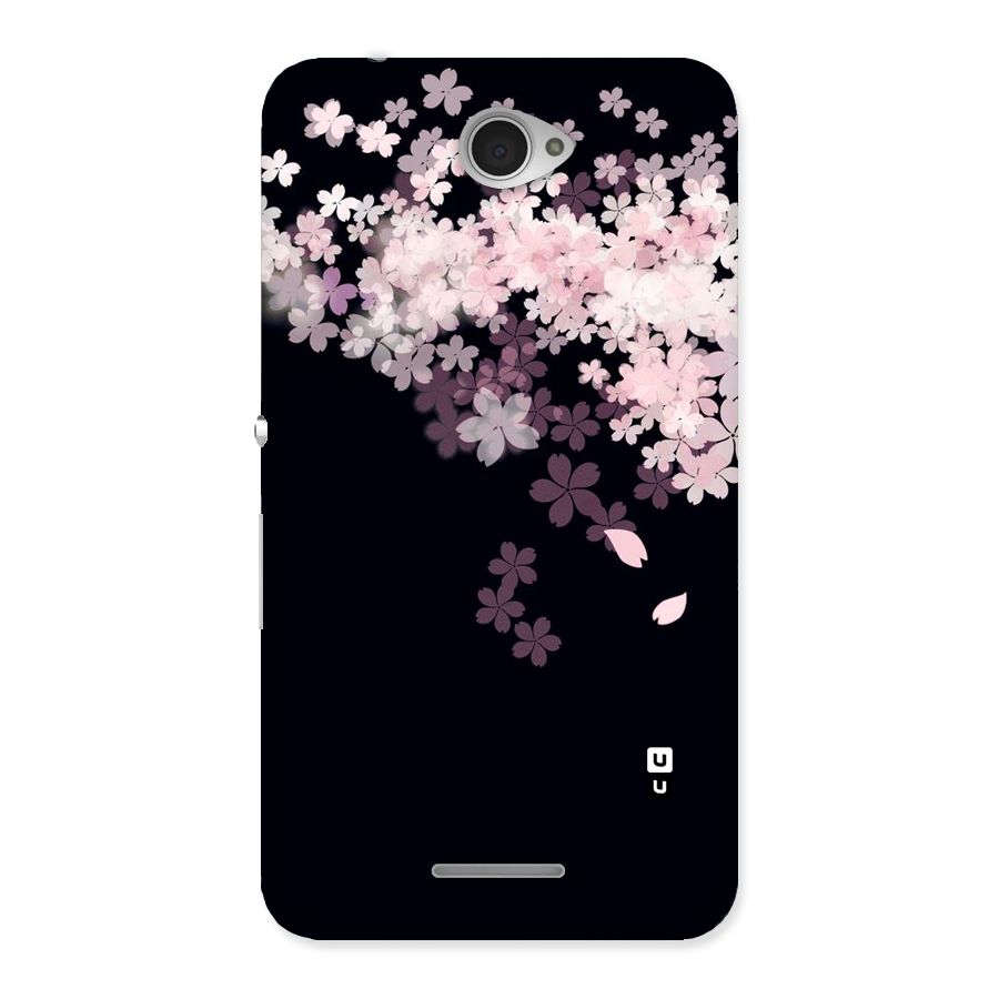 Cherry Flowers Pink Back Case for Sony Xperia E4