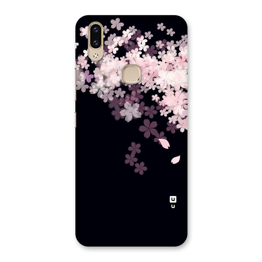 Cherry Flowers Pink Back Case for Vivo V9