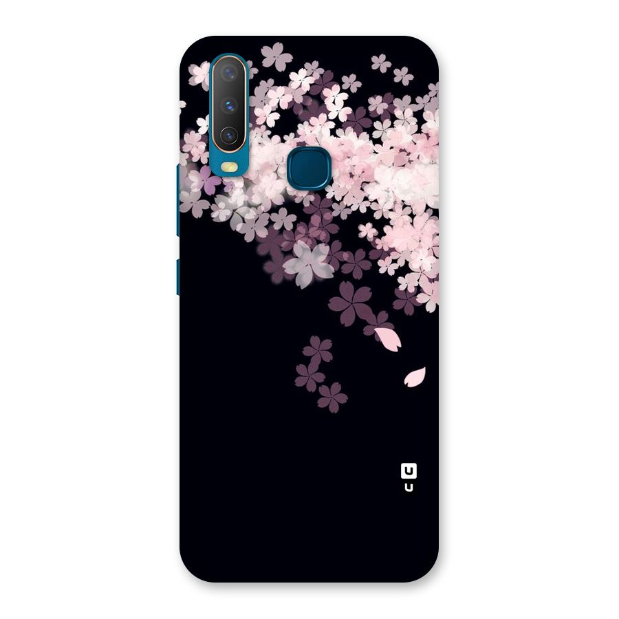 Cherry Flowers Pink Back Case for Vivo Y17