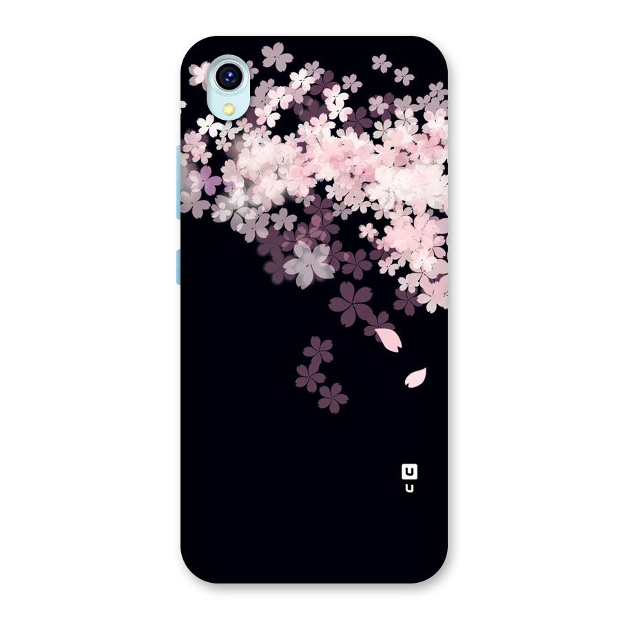 Cherry Flowers Pink Back Case for Vivo Y1s