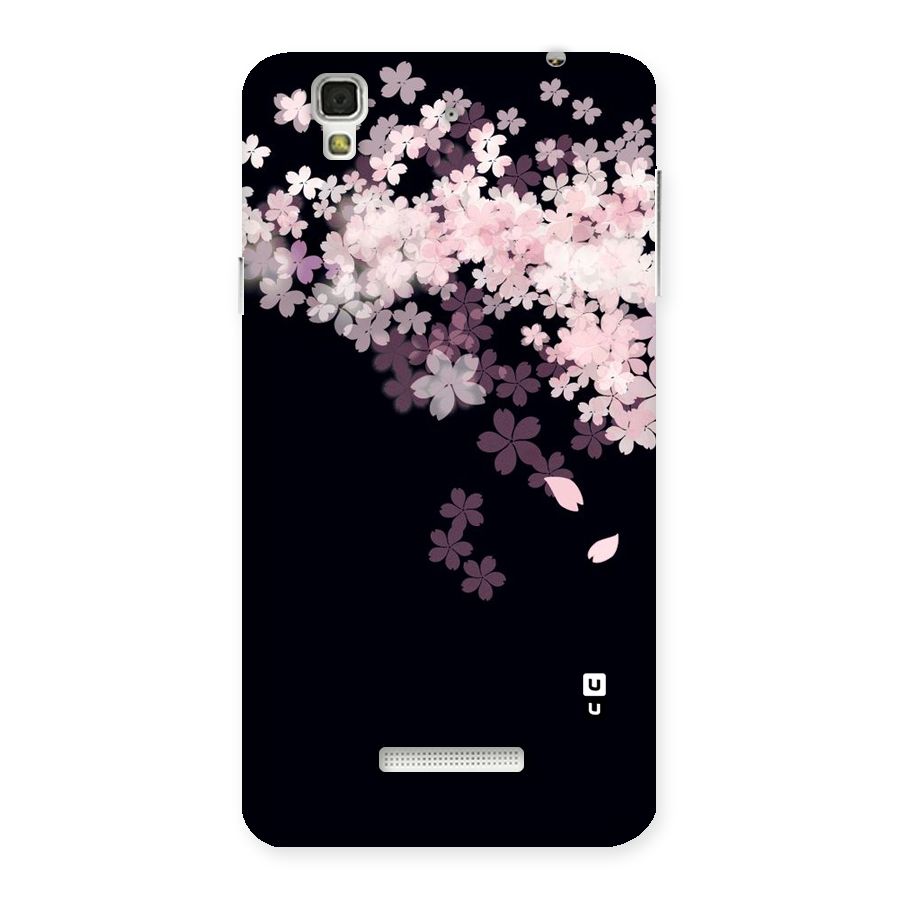 Cherry Flowers Pink Back Case for YU Yureka Plus