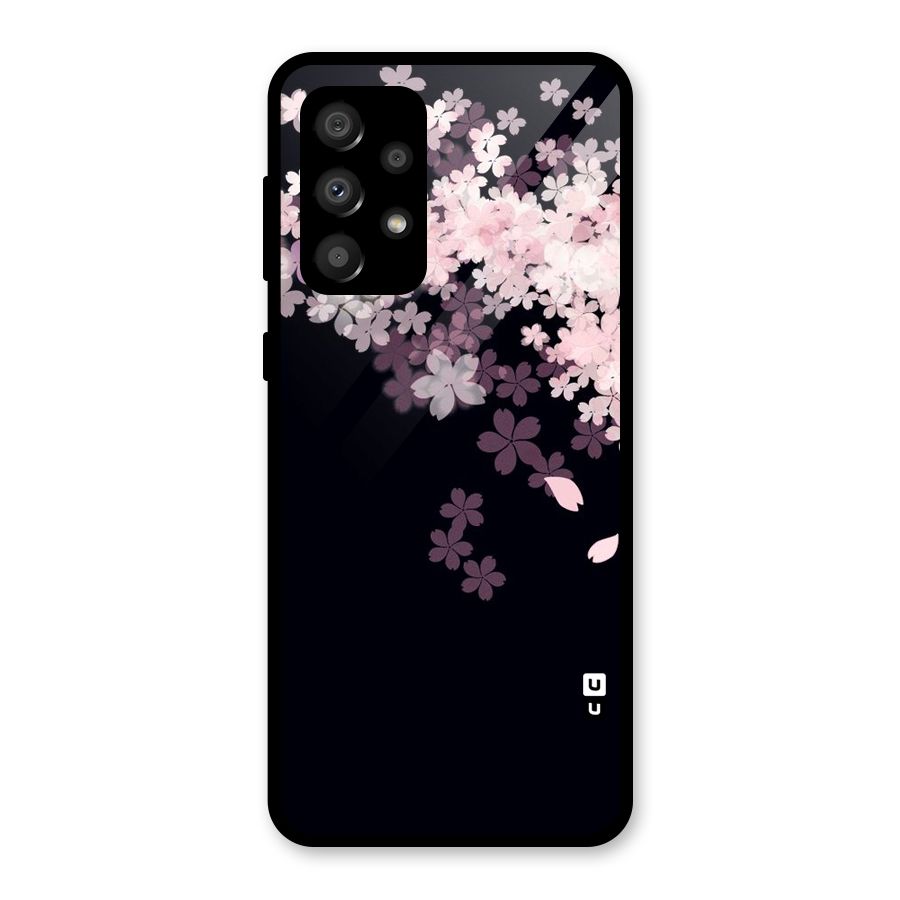 Cherry Flowers Pink Glass Back Case for Galaxy A32