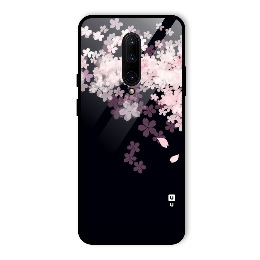 Cherry Flowers Pink Glass Back Case for OnePlus 7 Pro