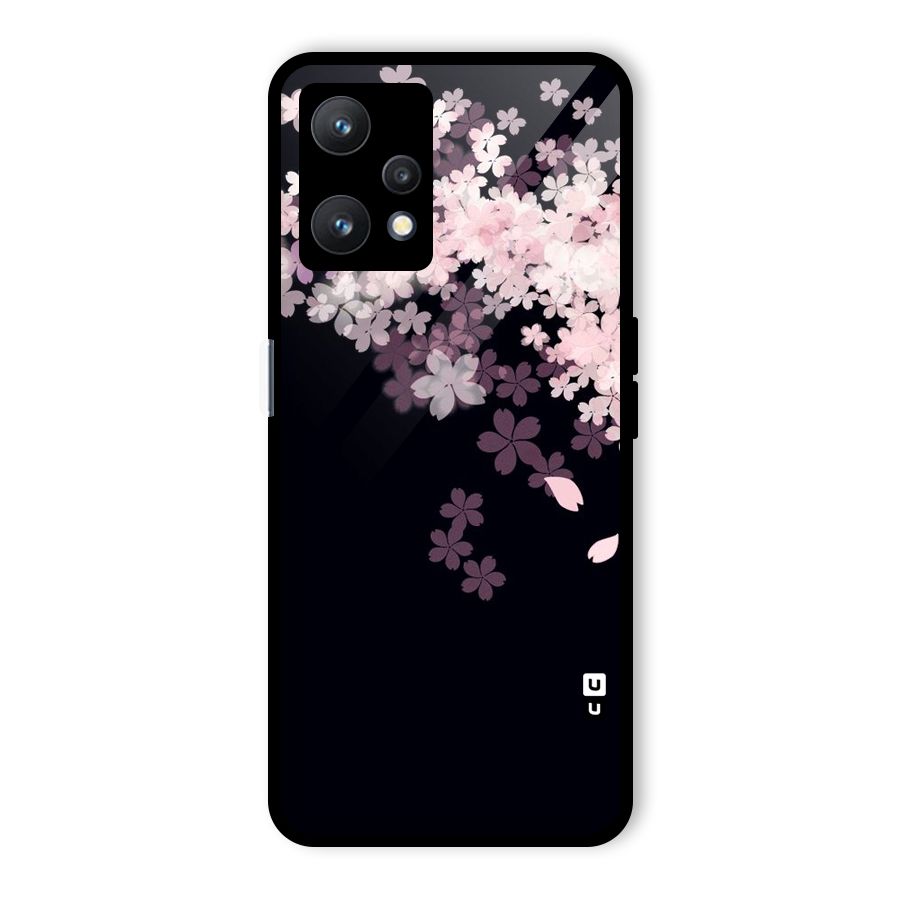 Cherry Flowers Pink Glass Back Case for Realme 9 Pro 5G