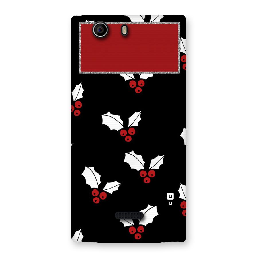 Cherry Leaf Design Back Case for Canvas Nitro 2 E311