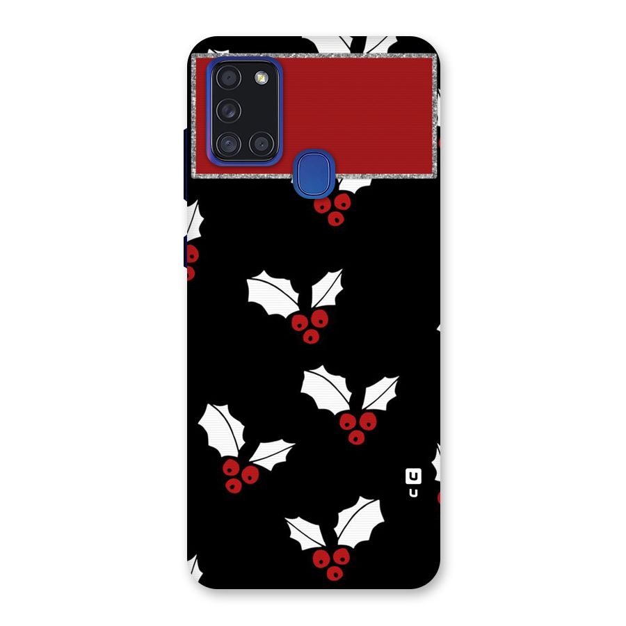 Cherry Leaf Design Back Case for Galaxy A21s