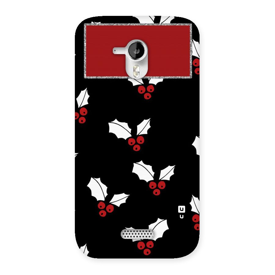 Cherry Leaf Design Back Case for Micromax Canvas HD A116
