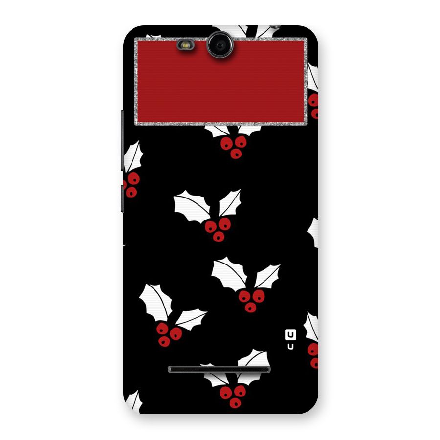 Cherry Leaf Design Back Case for Micromax Canvas Juice 3 Q392