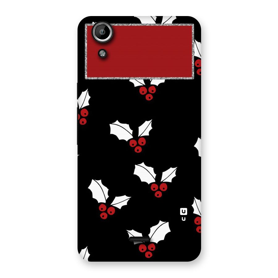 Cherry Leaf Design Back Case for Micromax Canvas Selfie Lens Q345