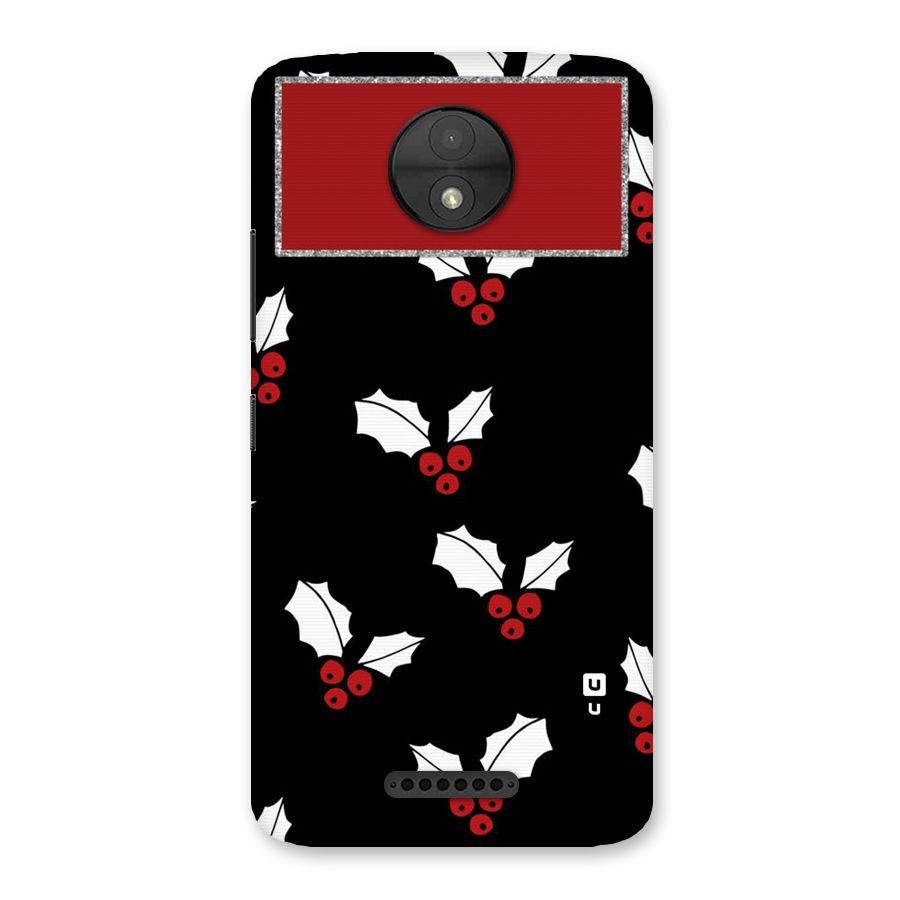 Cherry Leaf Design Back Case for Moto C