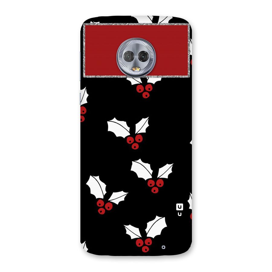 Cherry Leaf Design Back Case for Moto G6 Plus