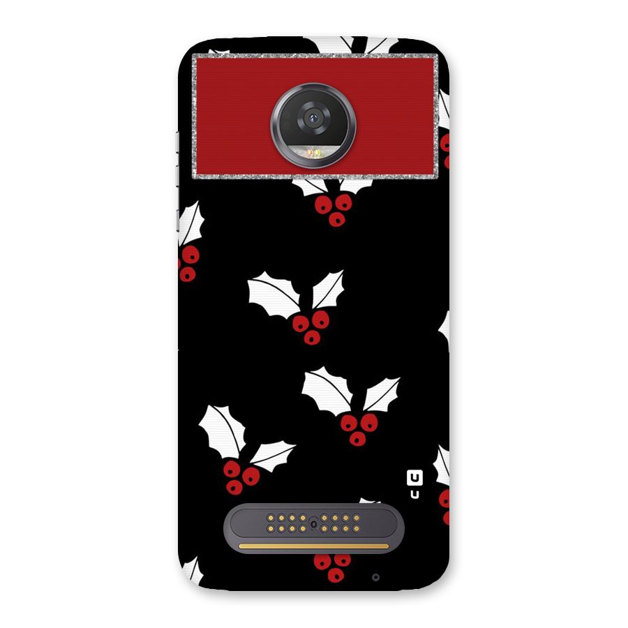 Cherry Leaf Design Back Case for Moto Z2 Play