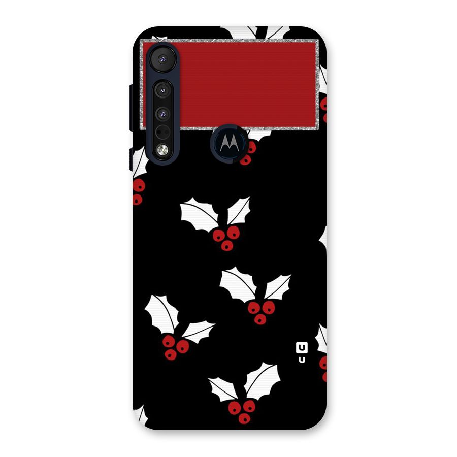 Cherry Leaf Design Back Case for Motorola One Macro