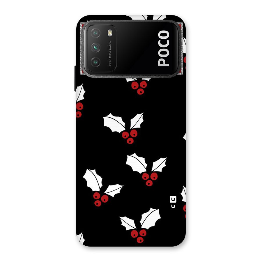 Cherry Leaf Design Back Case for Poco M3
