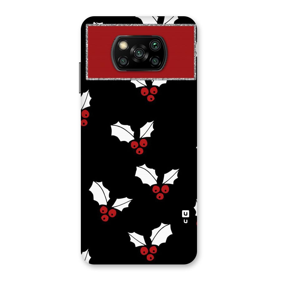 Cherry Leaf Design Back Case for Poco X3