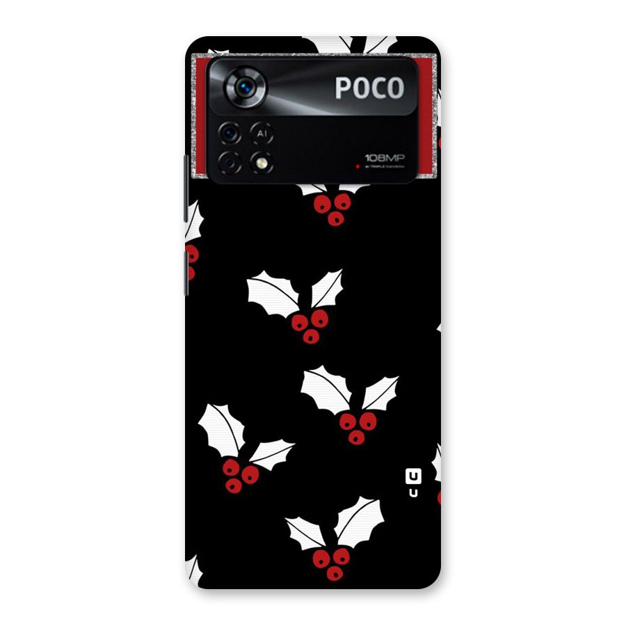 Cherry Leaf Design Back Case for Poco X4 Pro 5G