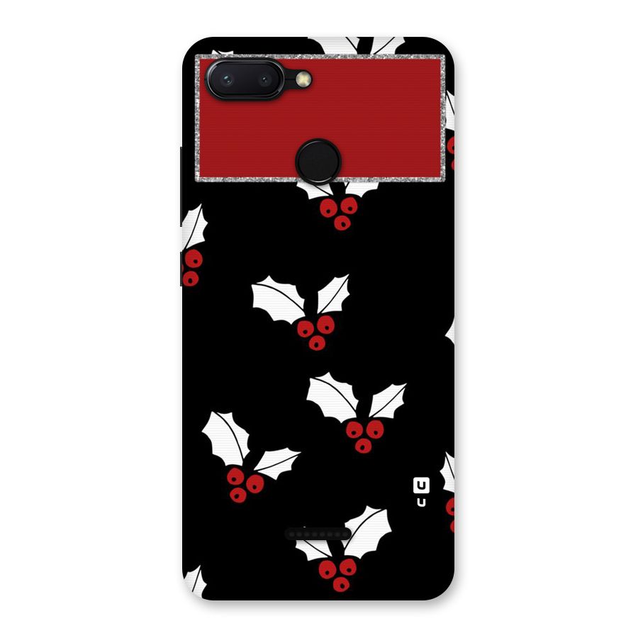 Cherry Leaf Design Back Case for Redmi 6