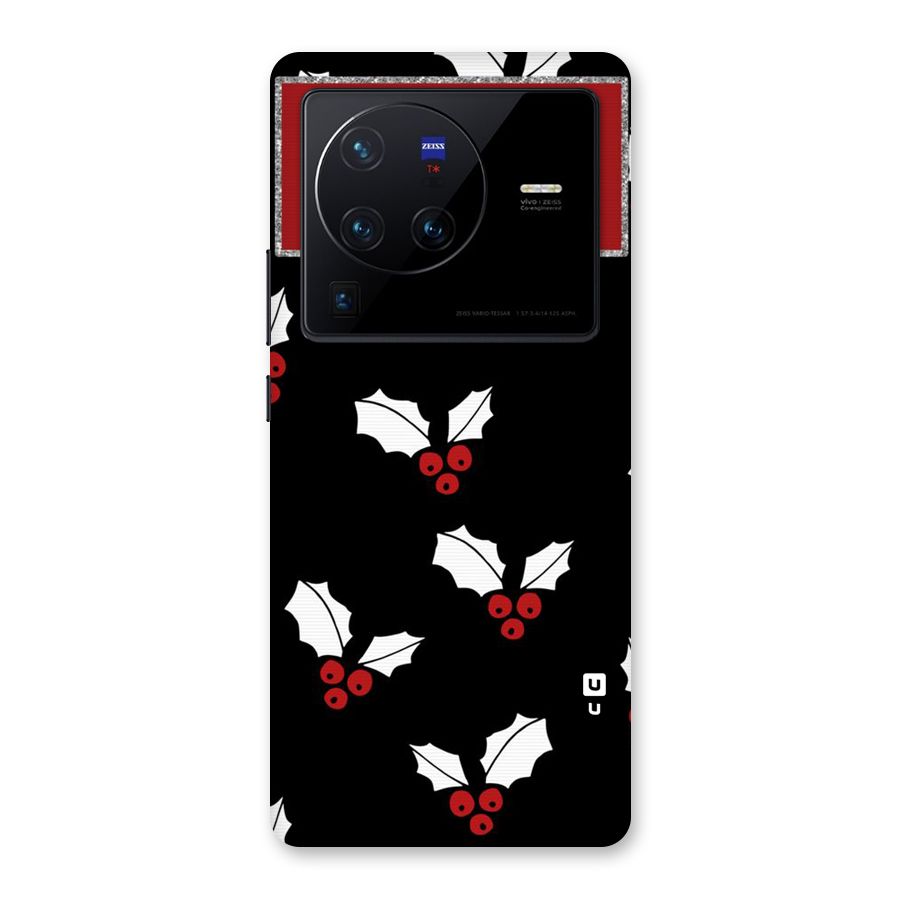 Cherry Leaf Design Back Case for Vivo X80 Pro