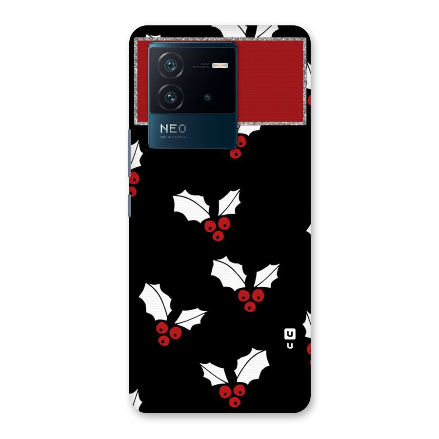 Cherry Leaf Design Back Case for Vivo iQOO Neo 6 5G