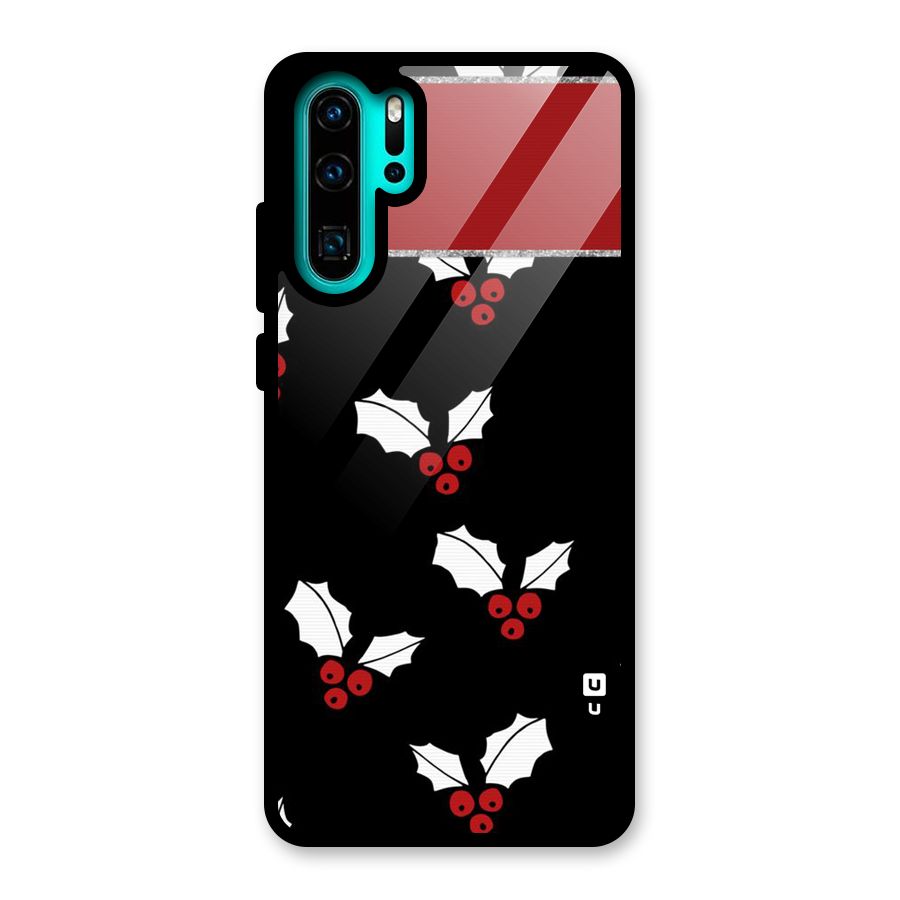 Cherry Leaf Design Glass Back Case for Huawei P30 Pro