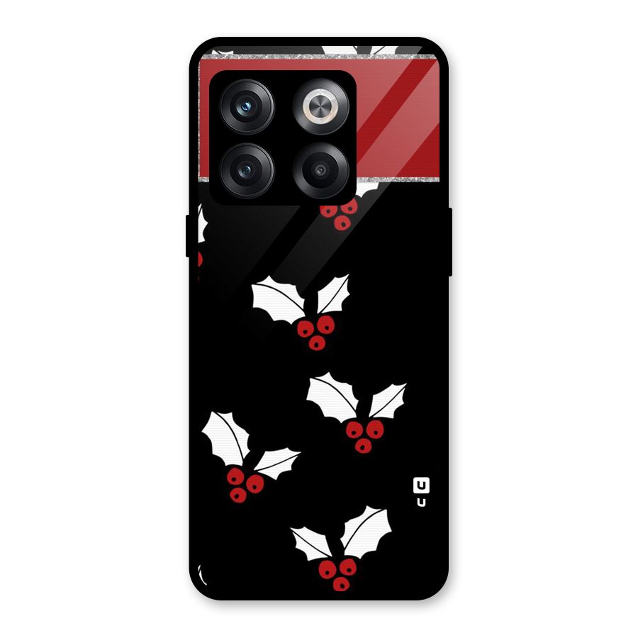 Cherry Leaf Design Glass Back Case for OnePlus 10T