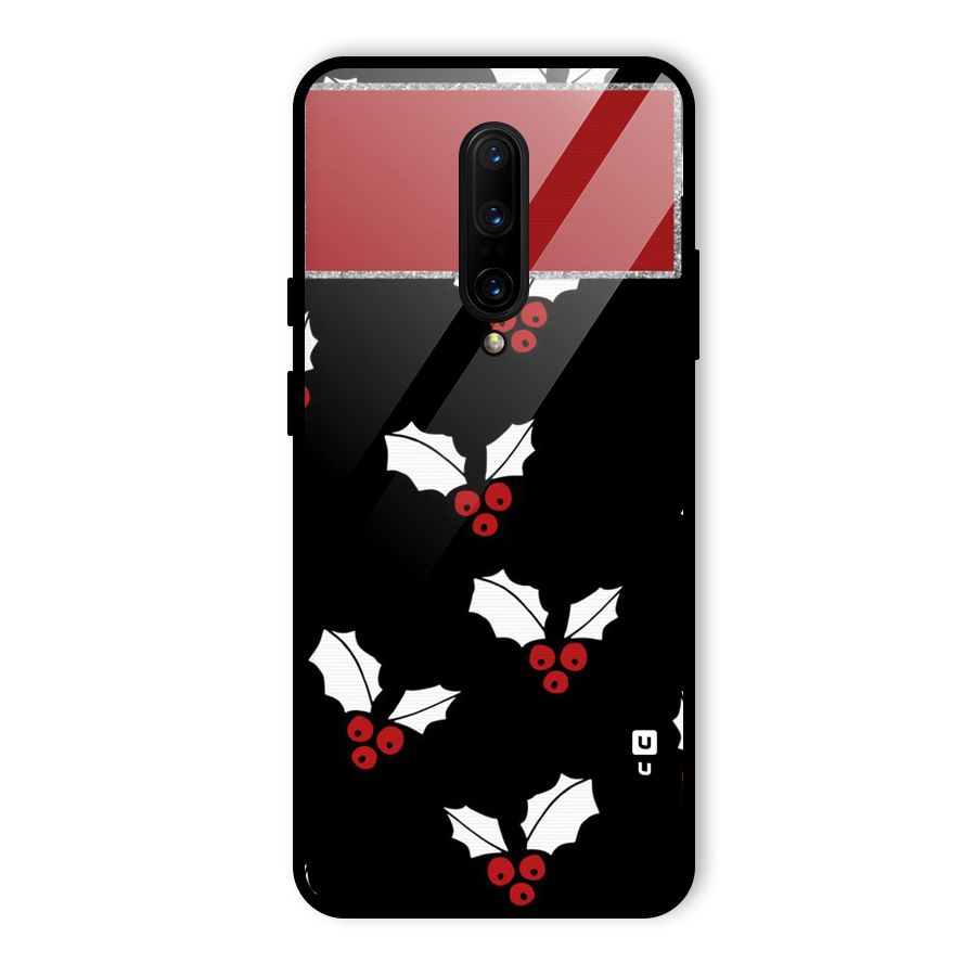 Cherry Leaf Design Glass Back Case for OnePlus 7 Pro
