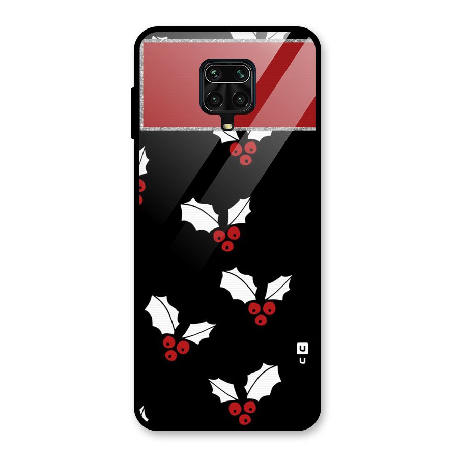 Cherry Leaf Design Glass Back Case for Poco M2 Pro