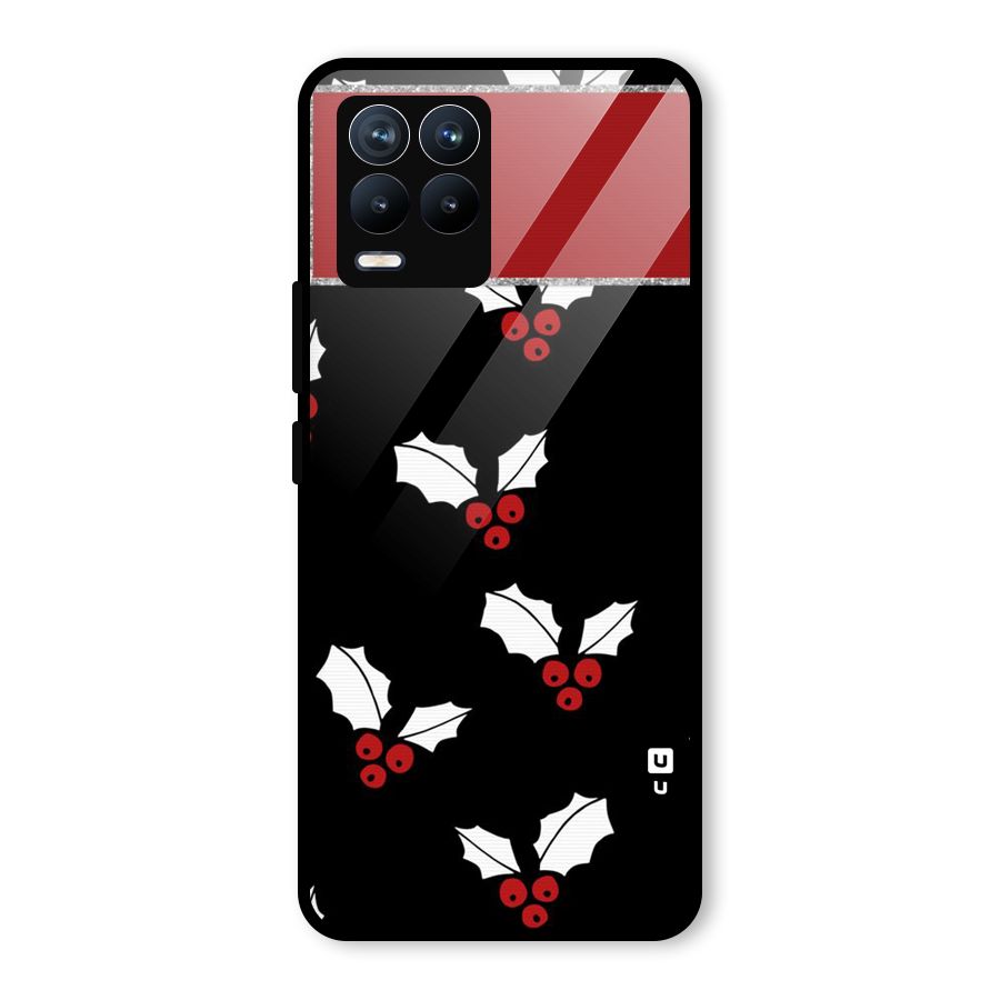 Cherry Leaf Design Glass Back Case for Realme 8 Pro