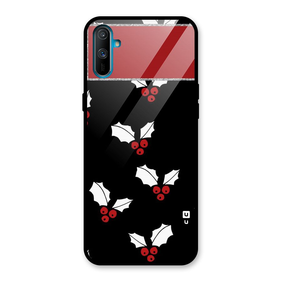 Cherry Leaf Design Glass Back Case for Realme C3