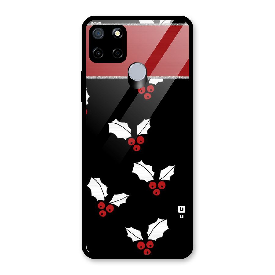 Cherry Leaf Design Glass Back Case for Realme Narzo 20