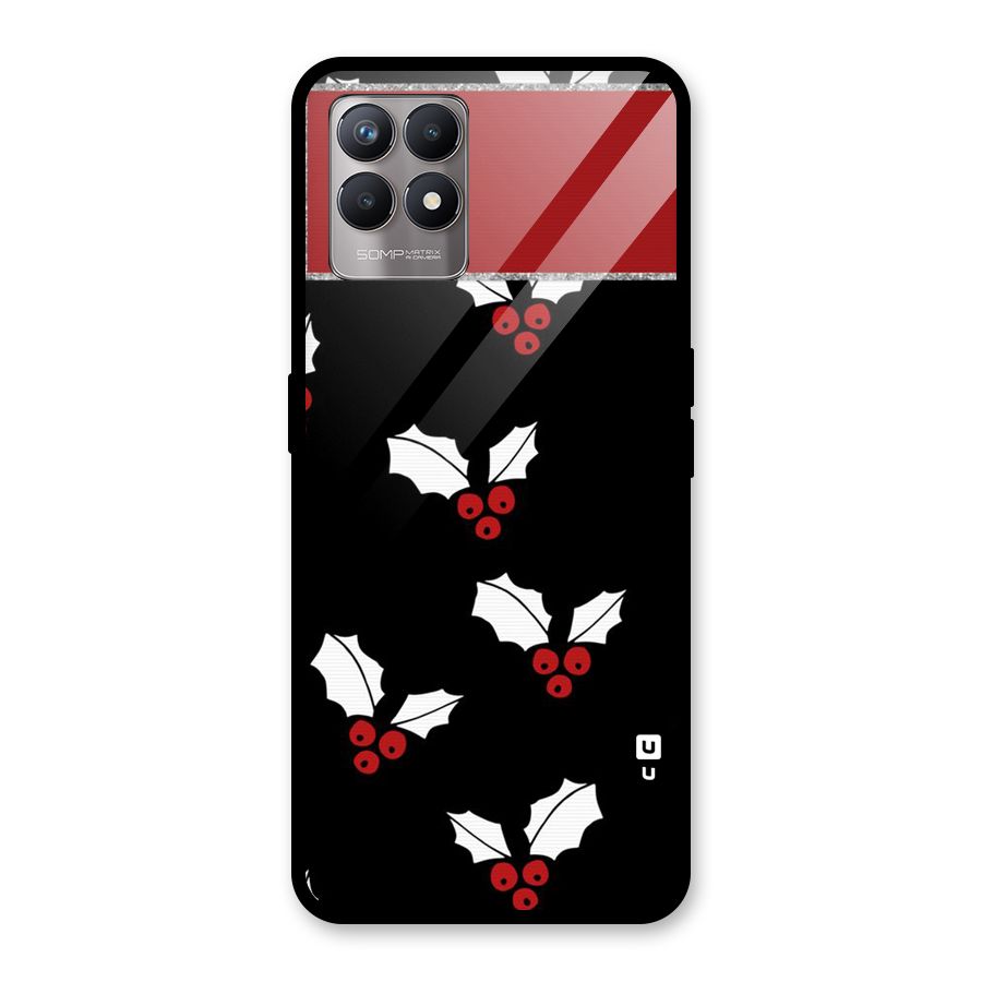 Cherry Leaf Design Glass Back Case for Realme Narzo 50
