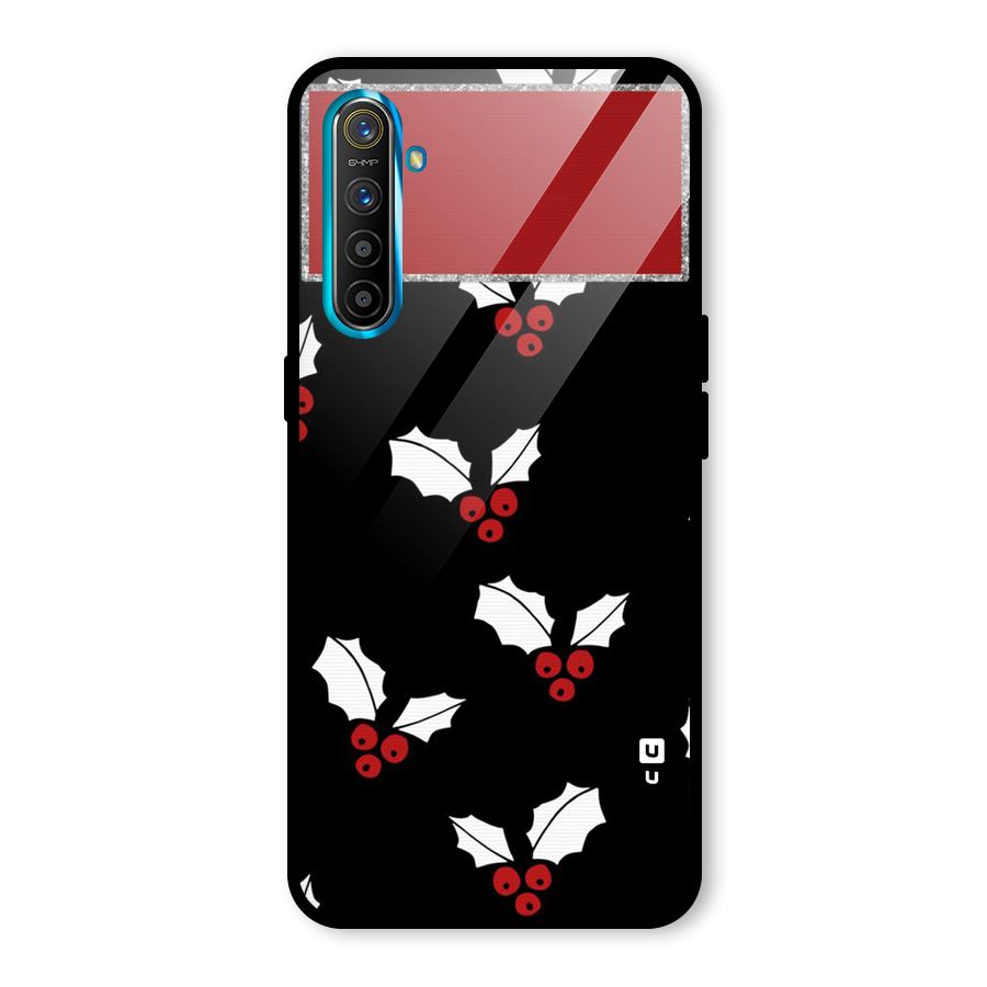 Cherry Leaf Design Glass Back Case for Realme X2