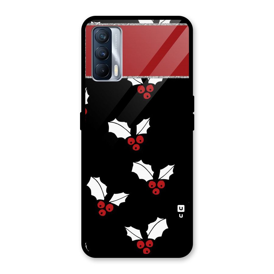 Cherry Leaf Design Glass Back Case for Realme X7