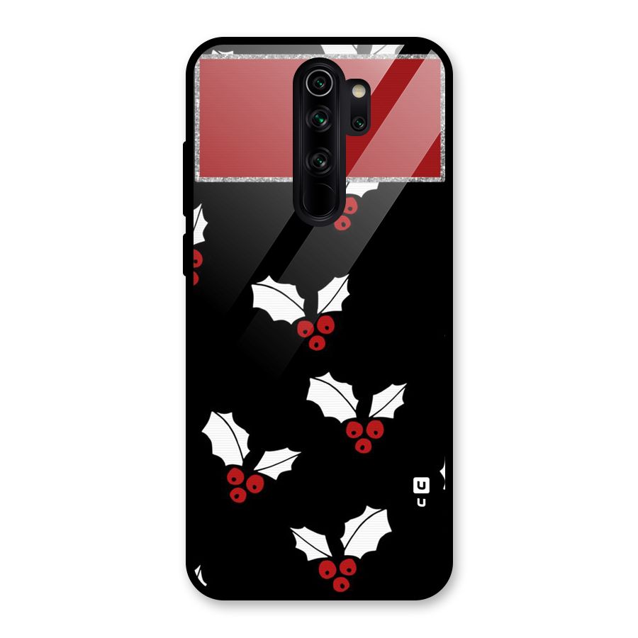 Cherry Leaf Design Glass Back Case for Redmi Note 8 Pro