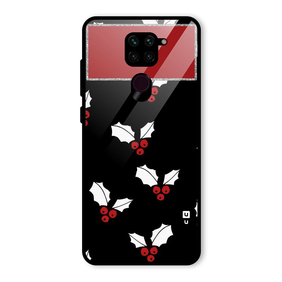Cherry Leaf Design Glass Back Case for Redmi Note 9