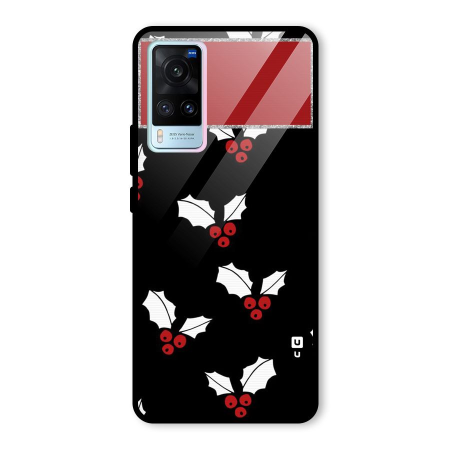 Cherry Leaf Design Glass Back Case for Vivo X60