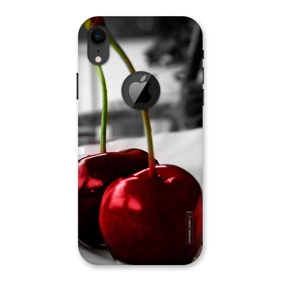 Cherry Photography Back Case for iPhone XR Logo Cut