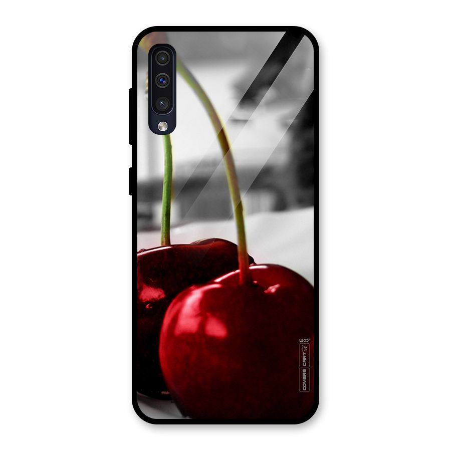 Cherry Photography Glass Back Case for Galaxy A50