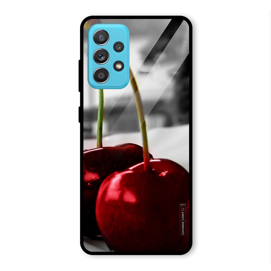 Cherry Photography Glass Back Case for Galaxy A52