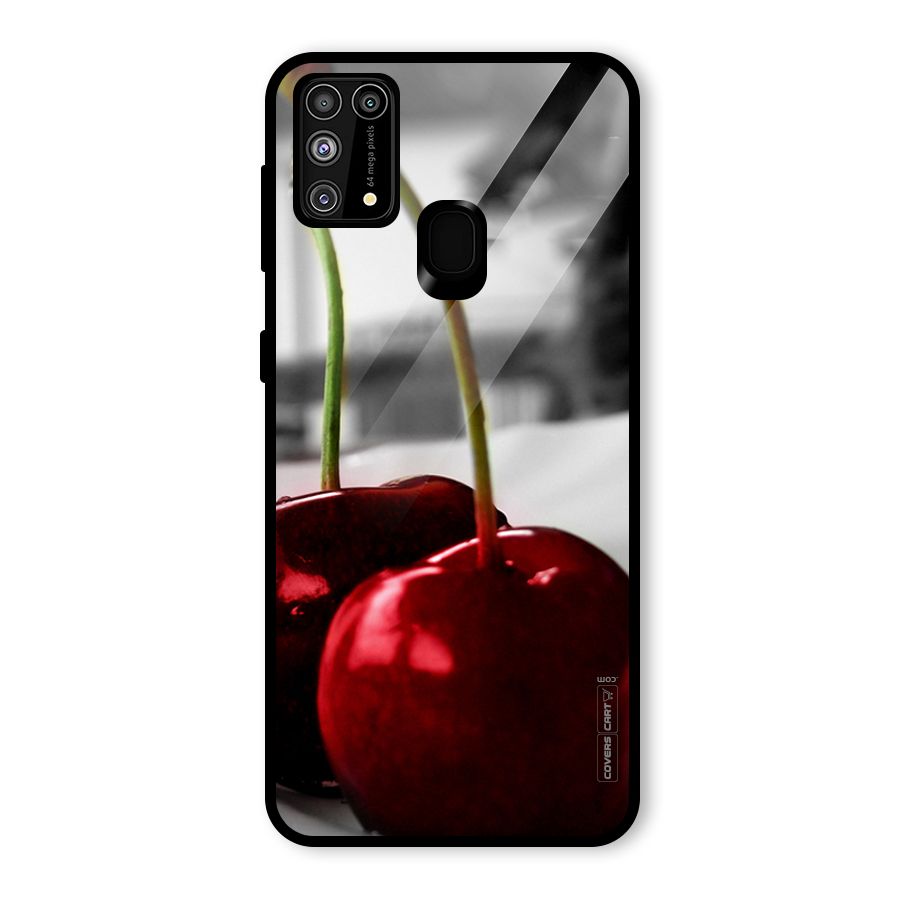 Cherry Photography Glass Back Case for Galaxy F41