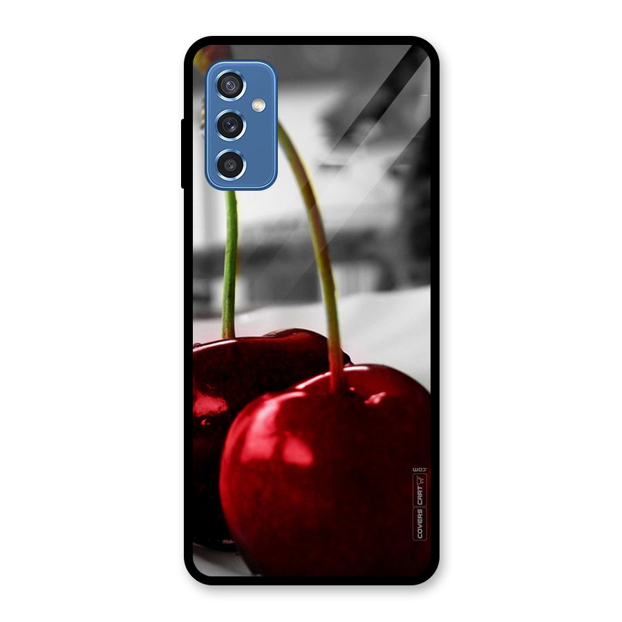 Cherry Photography Glass Back Case for Galaxy M52 5G